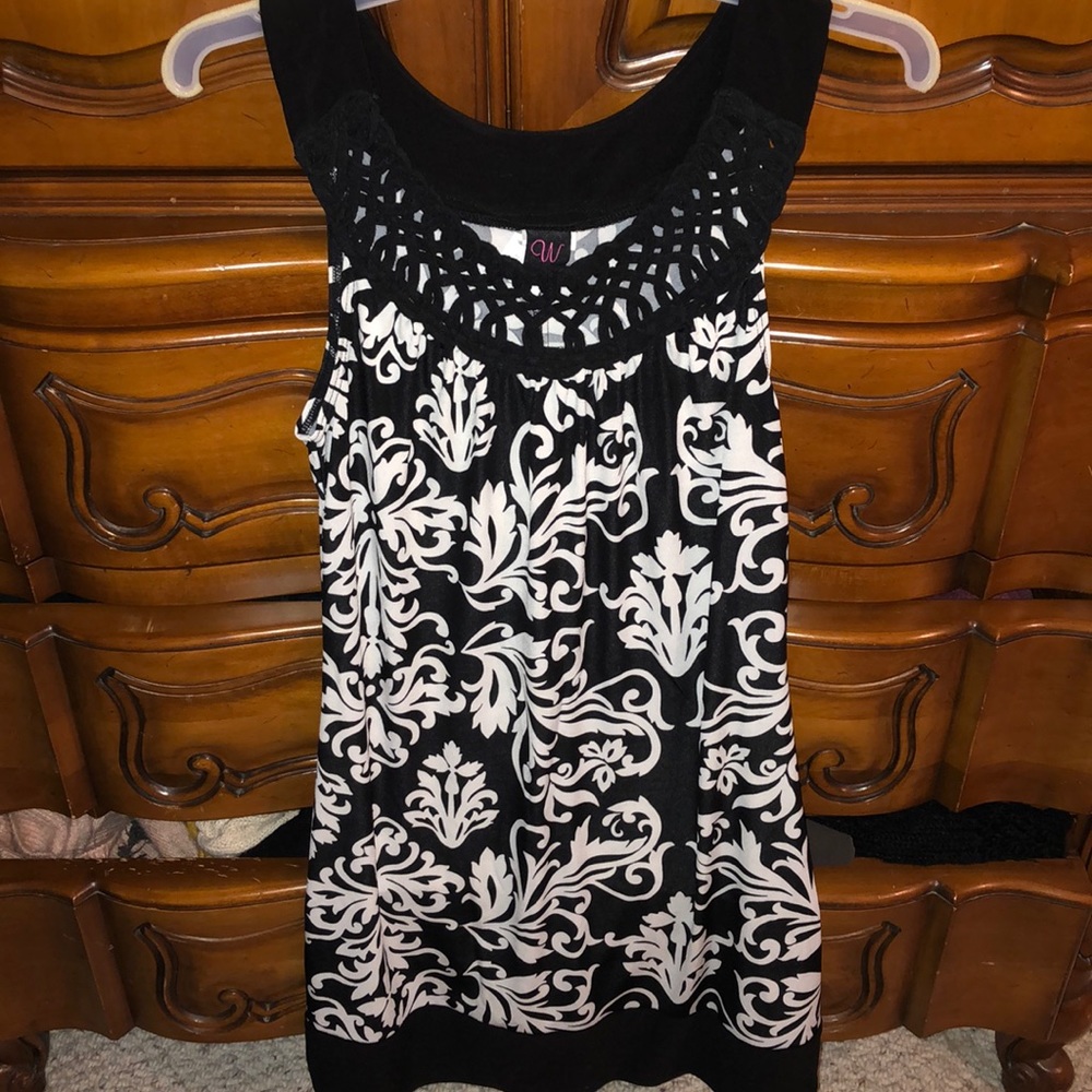 Black and white dress